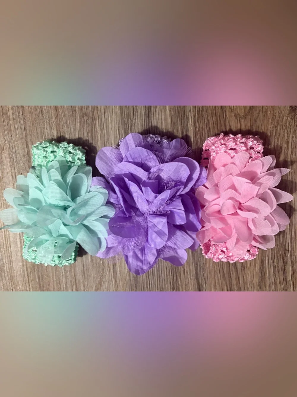 Floral Stretch Headbands - Multi-Color Set of 9